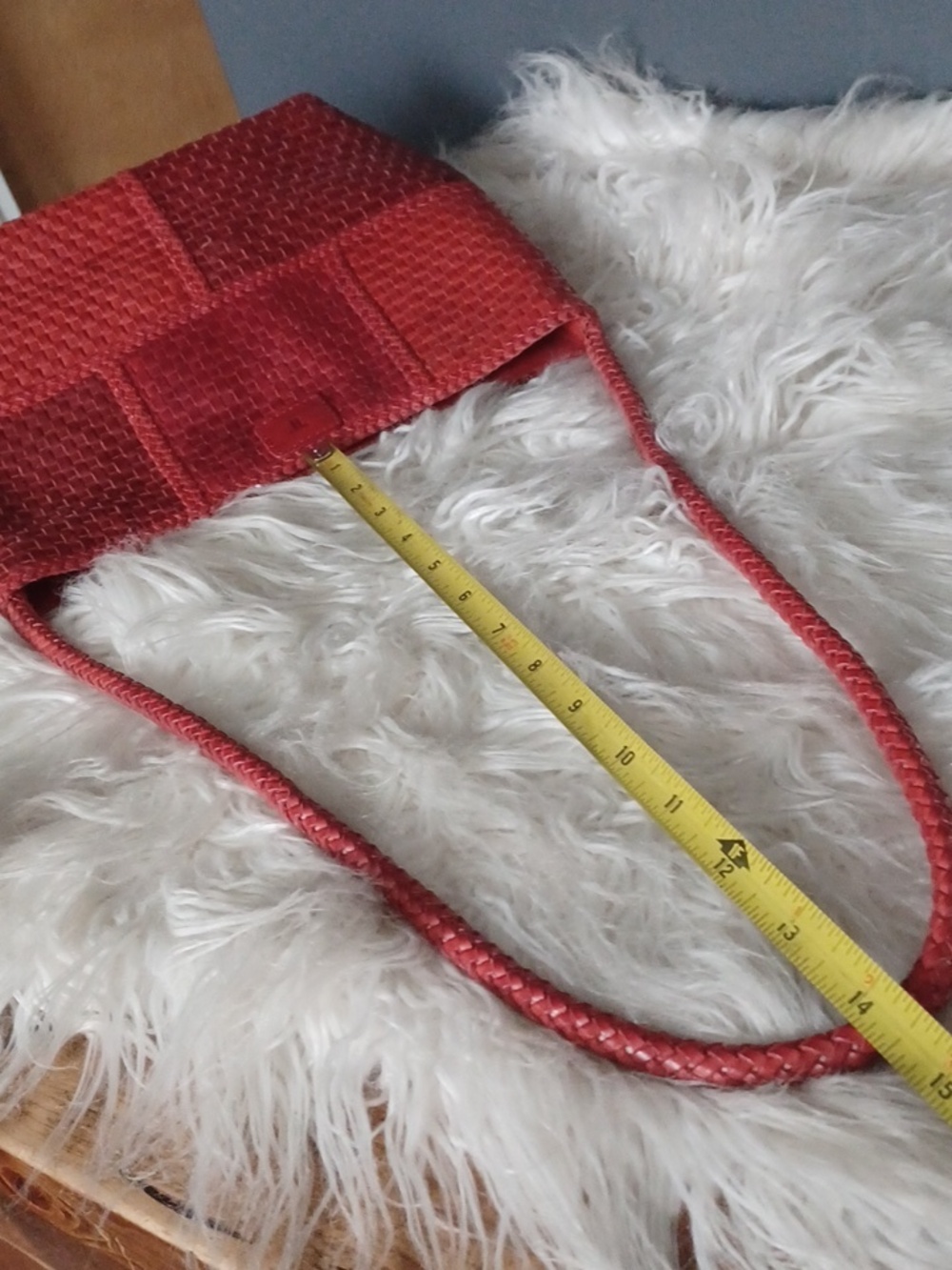 Woven Brazilian Leather Shoulder Bag - Picture 16 of 16